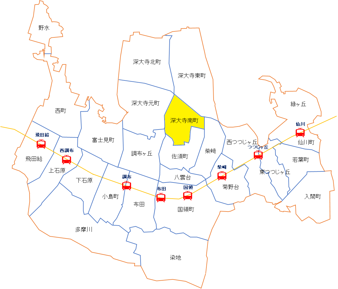 絵堂みどり会活動範囲