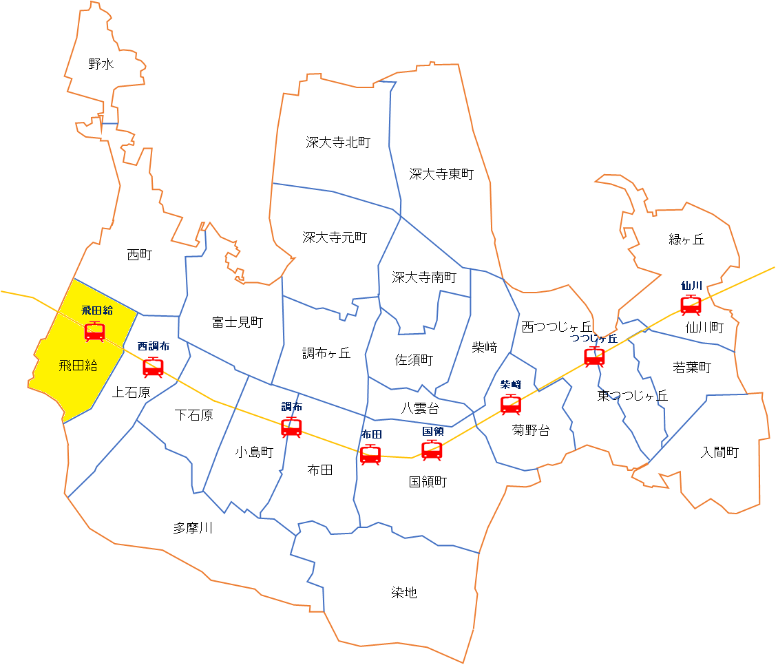 飛三ふれあいの会活動範囲